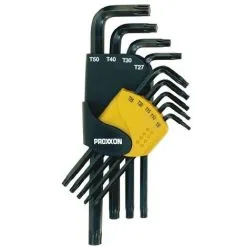 PROXXON 23944 SET DE 9 CLÉS COUDÉES POUR VIS TORX 8 À 50 MM