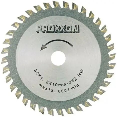 Lames à Plaquettes Carbure 36 Dents - Proxxon 1 Lames à Plaquettes Carbure 36 Dents - Proxxon