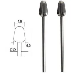 Fraise En Acier Wolfram-vanadium Oblongue - Proxxon