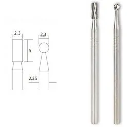 Fraises En Métal Renforcé Embouts Rond Et Cylindrique - Proxxon