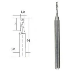 Fraises En Métal Renforcé Embouts Forêt Ø 1 Mm - Proxxon