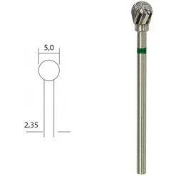 Fraises En Métal Renforcé Embouts Rond Ø 5 Mm - Proxxon