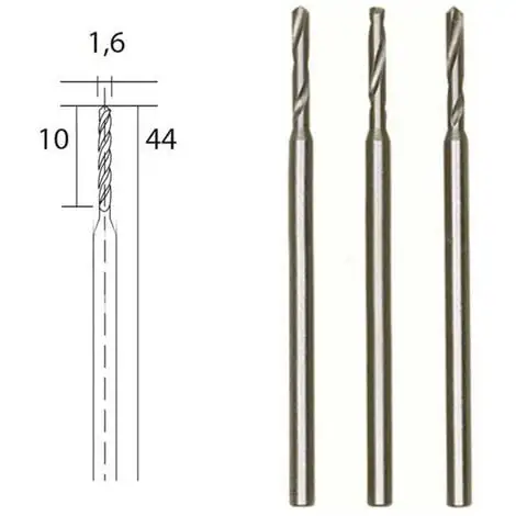 Forets HSS En Acier Ø 1.6 Mm « PROXXON » - Proxxon 1 Forets HSS En Acier Ø 1.6 Mm « PROXXON » - Proxxon