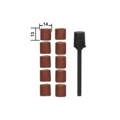 Cylindres Abrasifs En Corindon Ø 14 Mm + Support - Proxxon