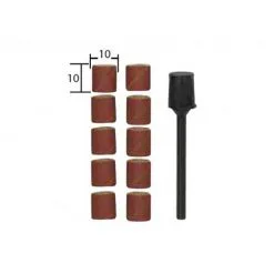 Cylindres Abrasifs En Corindon Ø 10 Mm + Support - Proxxon