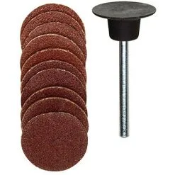 Disques Abrasifs En Corindon Ø 18 Mm + Support - Proxxon