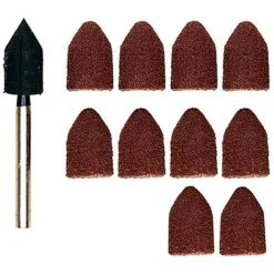 Abrasifs Coniques En Corindon Ø 9 Mm + Support - Proxxon